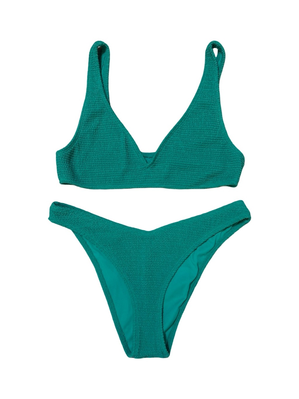 LA Hearts by Pacsun Green Scrunch Bikini Set